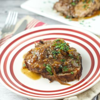 Slow Cooker Balsamic Beef Roast - made with balsamic and coke, this roast (asado negro) is tender, flavorful and very easy to make. Perfect for entertaining.